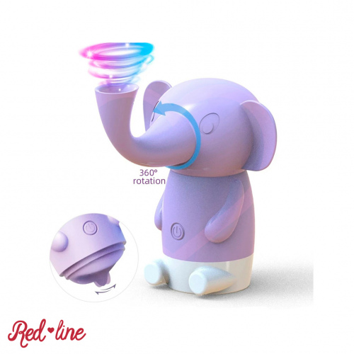 VIBRADOR DE ELEFANTE CON VENTOSA